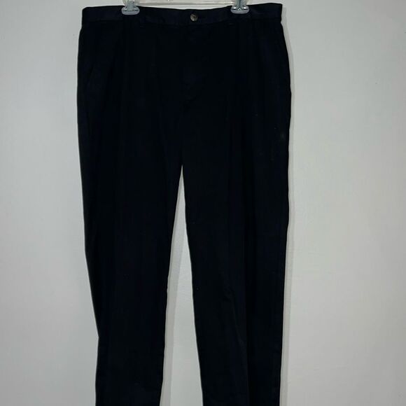 St. John’s Bay black flat front pants size 38 x 32 - Picture 1 of 7